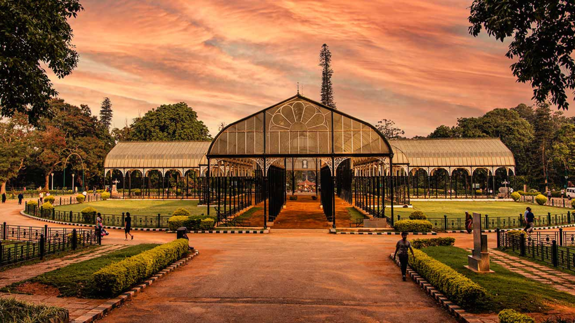 Lalbagh Glass House and gardens