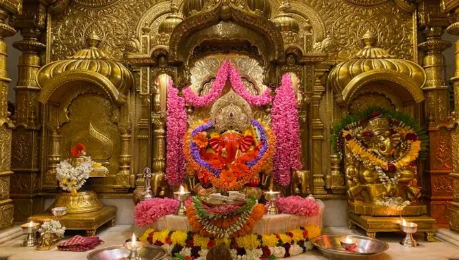 Golden sanctum of Shree Siddhivinayak Temple