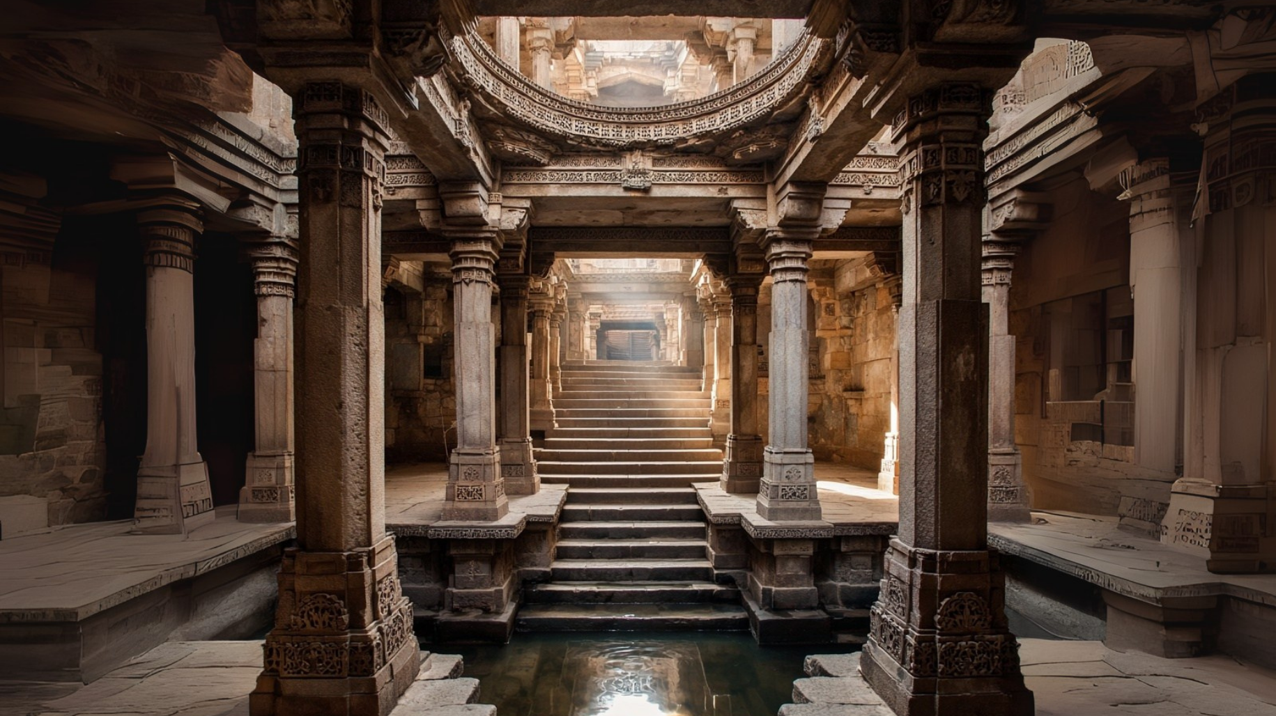 Adalaj Stepwell carvings