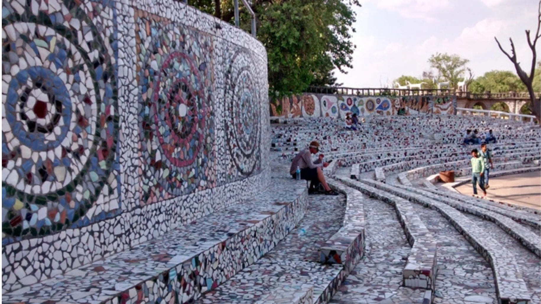 Rock Garden Chandigarh sculptures made from recycled materials